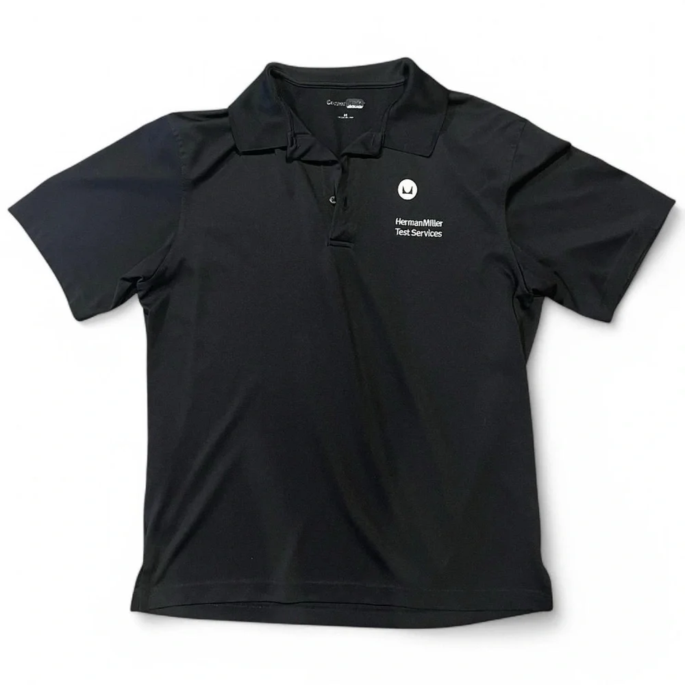 Herman Miller Black Polo Shirt - Picture 1 of 4